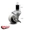 Service Caster 2 Inch Thermoplastic Rubber Wheel 1-5/8 Inch Expanding Stem Caster with Brake SCC-EX05S210-TPRS-SLB-158 - alternate 2